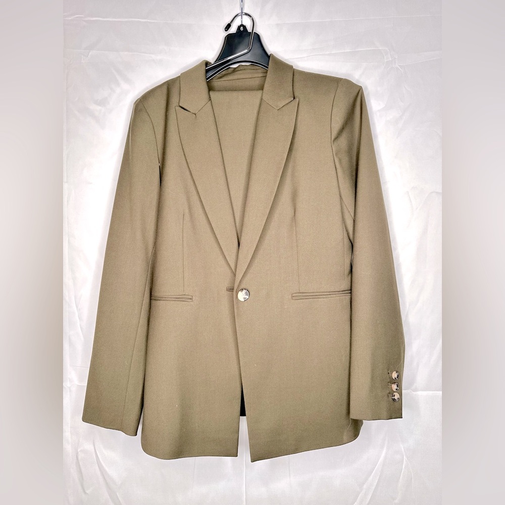 Tan Alex Marie Pant suit and Blazer set